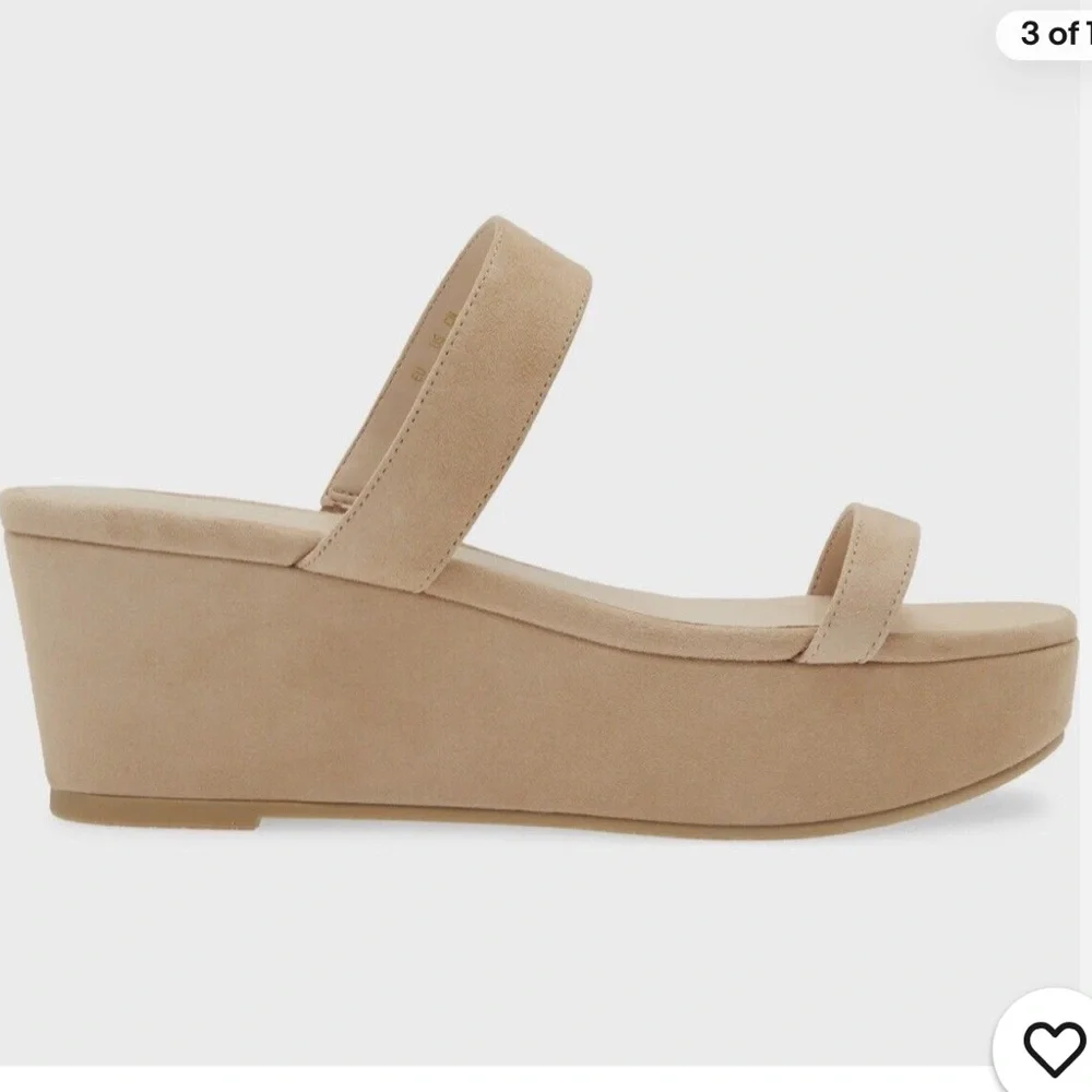 Stuart Weitzman Women's Boardwalk Wedge in Sandalwood Size 8.5 - Picture 3 of 3
